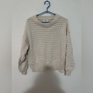 Aerie Cream Cable Knit Sweater